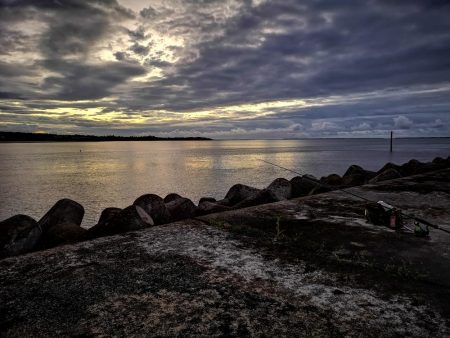 風の穏やかな早朝ポッパーでバラクーダ