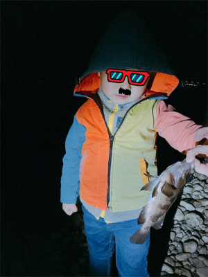 3歳初メバル！！