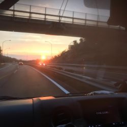 大ウネリでエギング湾奥にアオリイカ