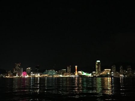 夜景をみながら