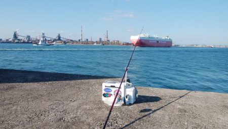 播磨新島でキス釣り