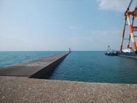 播磨新島でキス釣り