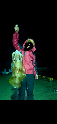 ミズイカ自己新記録釣れました