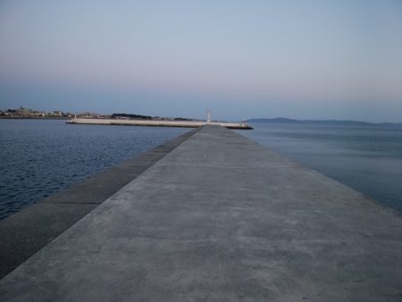 東二見白灯台波止へキス釣査