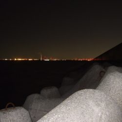 小潮強風のなかメバリング