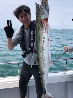 ジギング初挑戦の子を連れて