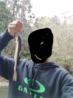 裾花川支流 渓流釣り