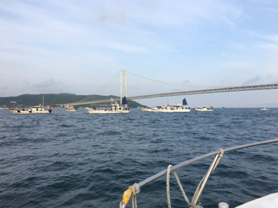 知り合いの船で明石タイ狙い