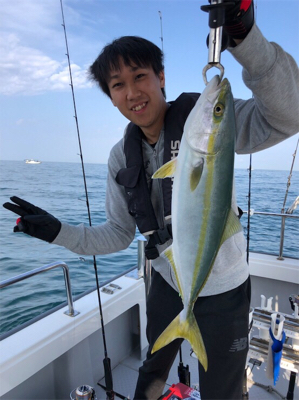 ジギング初挑戦の子を連れて