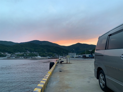 対馬でエギング