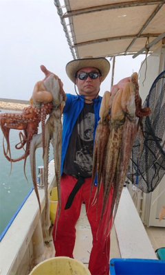 タコ釣り   たかみ丸  大潮