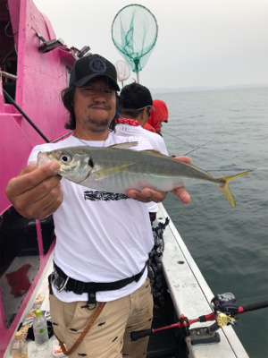 友ヶ島沖の大アジ五目