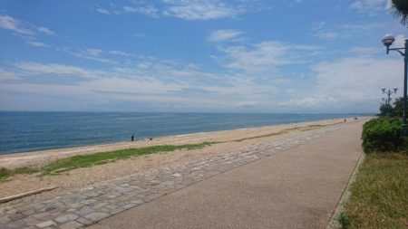 千代崎海岸でライトショアジギング