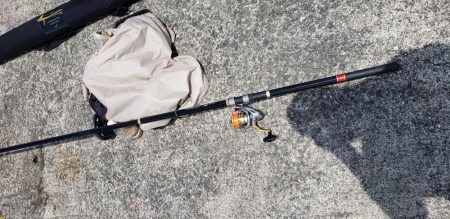 飲ませ釣りで良型フグ