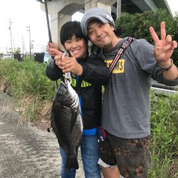 50チヌ4匹、釣れすぎ！腕いたい(笑)