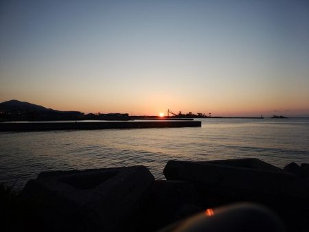 志筑周辺でキス狙い