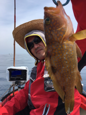 丹後沖、マイボートでタイラバ釣行