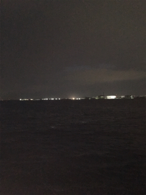 厳戒態勢中の釣り