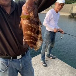 豆アジが大物に