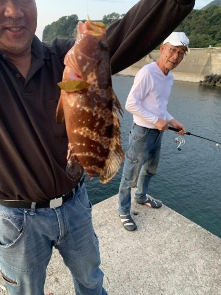 豆アジが大物に