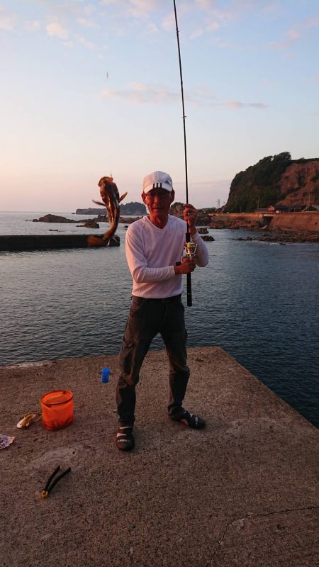 豆アジが大物に