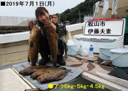 大物釣果速報！●光義丸：平戸市早福港