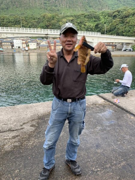 豆アジが大物に