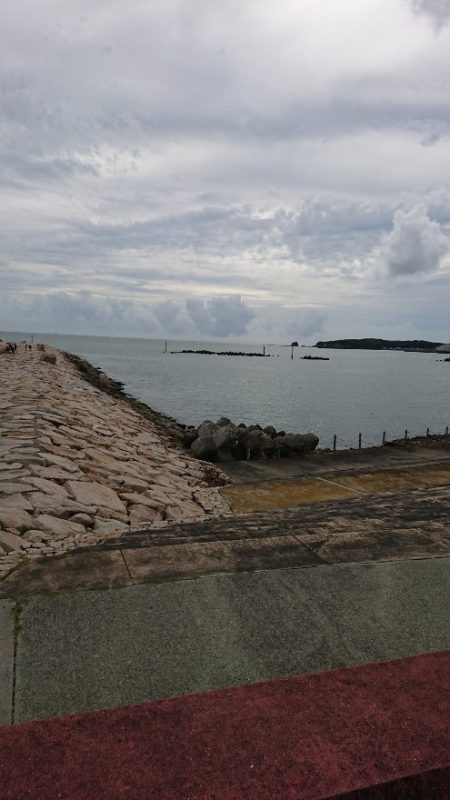 家族旅行で扇ケ浜