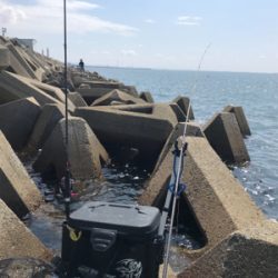 木材港キス釣り(^^)