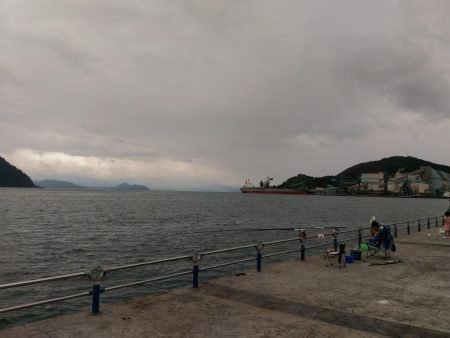 船釣りが出来なかったので舞鶴親海公園にて