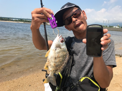 ダイソーワームでチニング