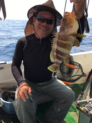 知り合いの方の船に便乗、タイラバ釣行