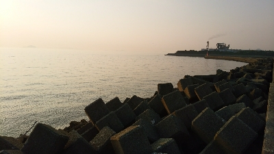 テトラで穴釣り カサゴ一匹バラし、一匹ゲット、サングラス海に落とした