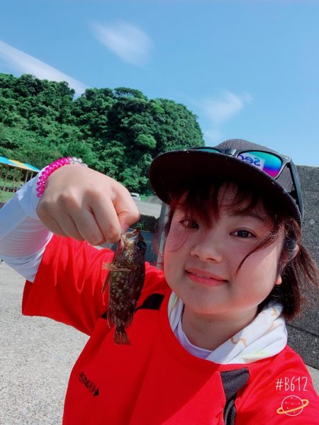 初めてイカ釣れました