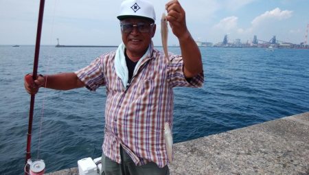 潮の動き今一の播磨新島釣行