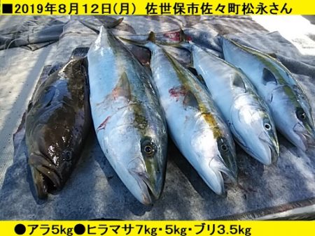 大物釣果速報！●光義丸：平戸市早福港