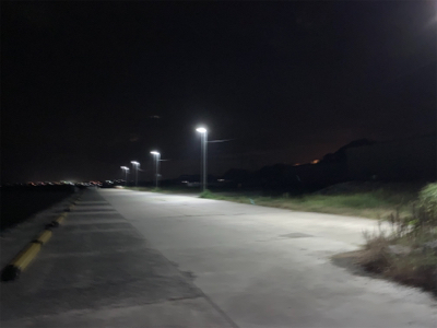 台風後の湾内アジング