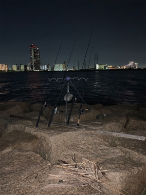 夕まづめのうなぎ釣り