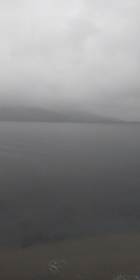 小雨の中ちょこっと