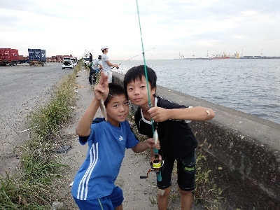 子どもたちとハゼ釣り