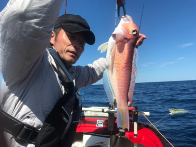マイボートでアマダイ狙い
