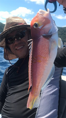 マイボートでアマダイ狙い