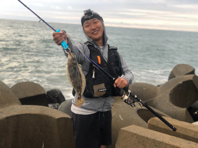 人生初のヒラメ…