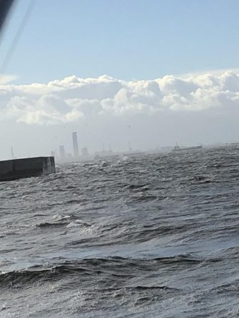 台風の日に釣行