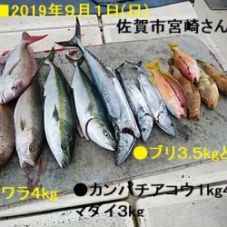 大物釣果速報！●光義丸：平戸市早福港