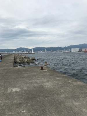 強風のなか強行（笑）