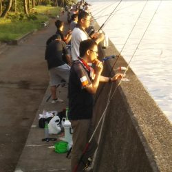 朝マヅメは超!満員