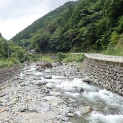 揖保川渓流釣り最終日