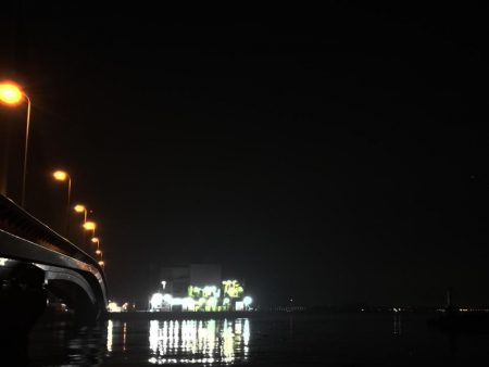 南港ヘチ釣行 (9/8 南港ヘチ釣り ガシラ22cm、小キビレチヌ 釣果有り)