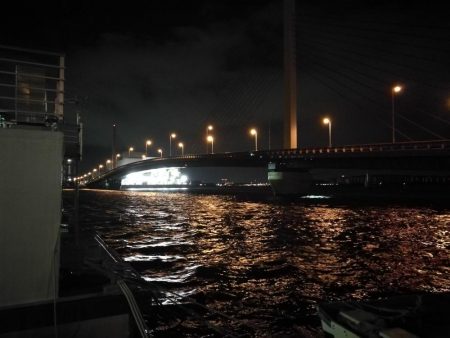 南港ヘチ釣行 (9/13 悪天候になった南港ヘチ釣り キビレチヌ37cm、ガシラ 釣果有り)